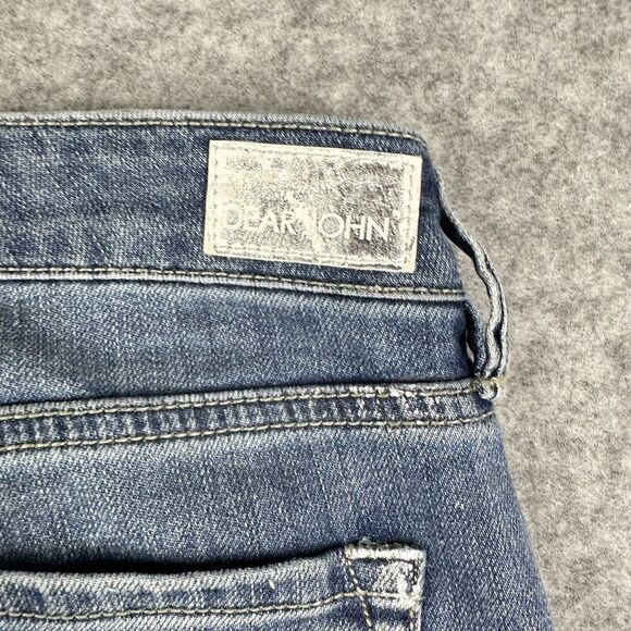 Dear John Joyrich Comfort Skinny Jeans Womens 26 Metallic Medium Wash Stretch - Picture 5 of 16